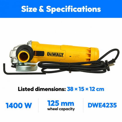 Dewalt DWE4235 1400W Angle Grinder-125mm