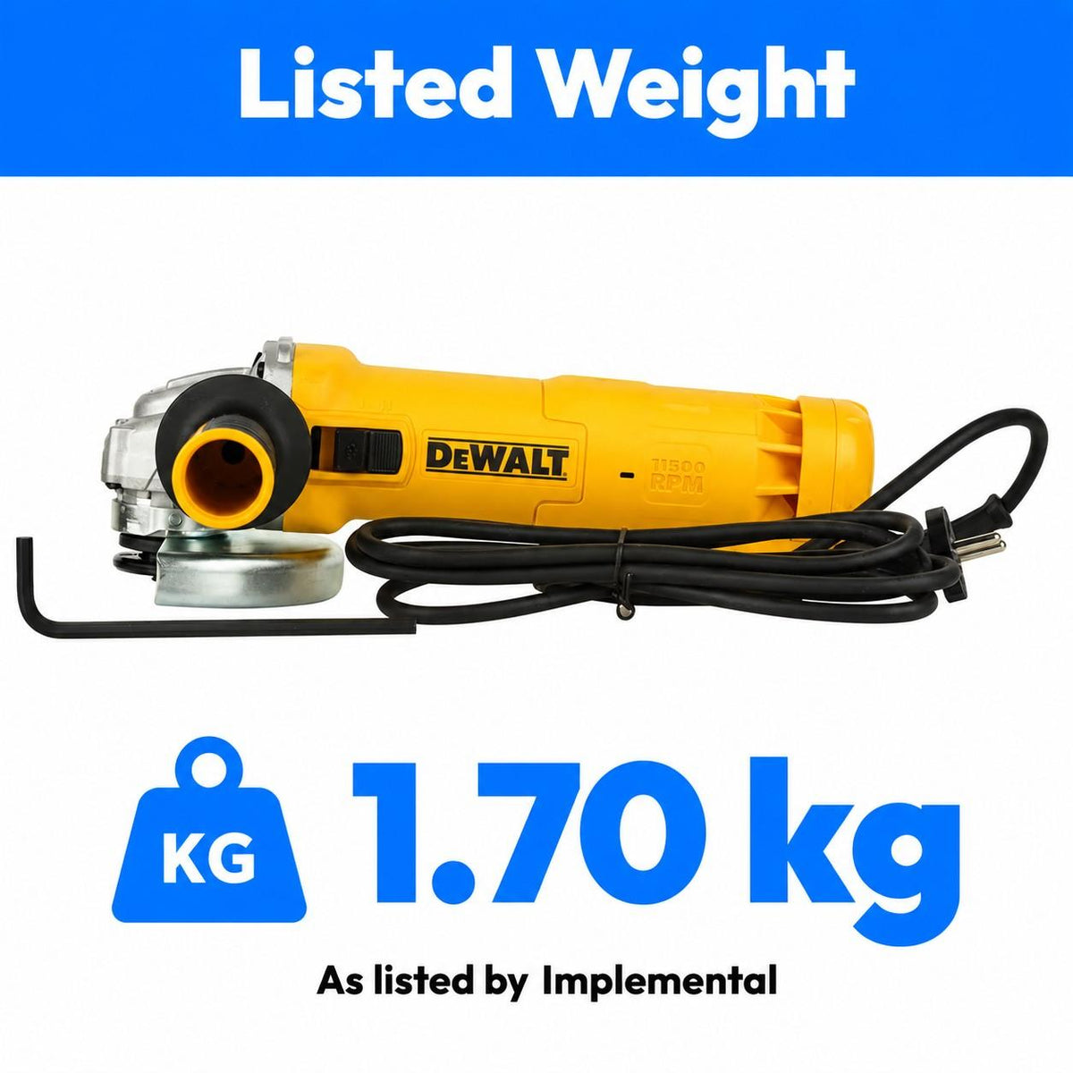 Dewalt DWE4235 1400W Angle Grinder-125mm