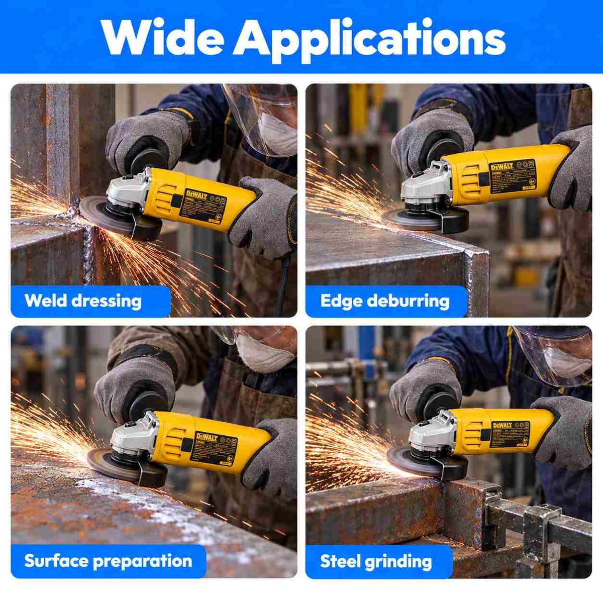 Dewalt Heavy Duty Angle Grinder DW803- IN (100mm)