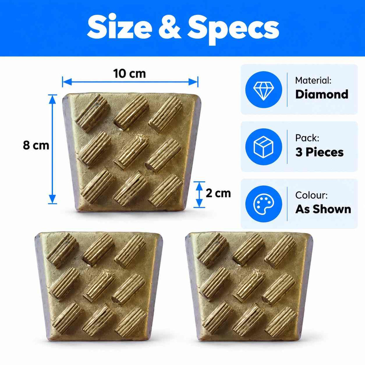 Diamond Batti Floor Polishing Set-3Pcs