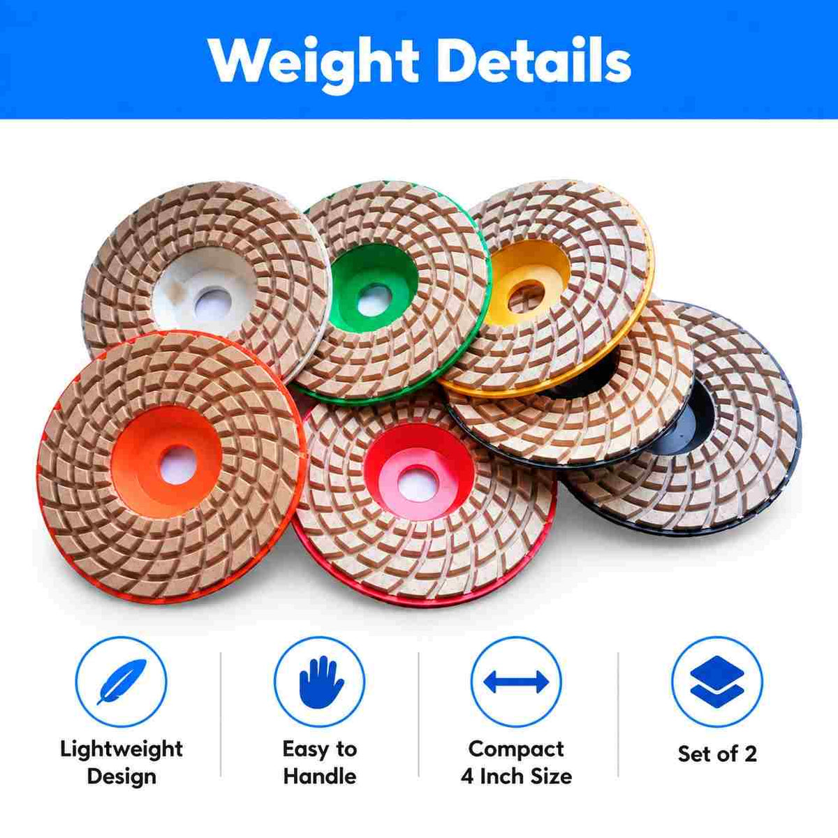 Implemental Diamond Polishing Disc 4"Set of 2 - 1