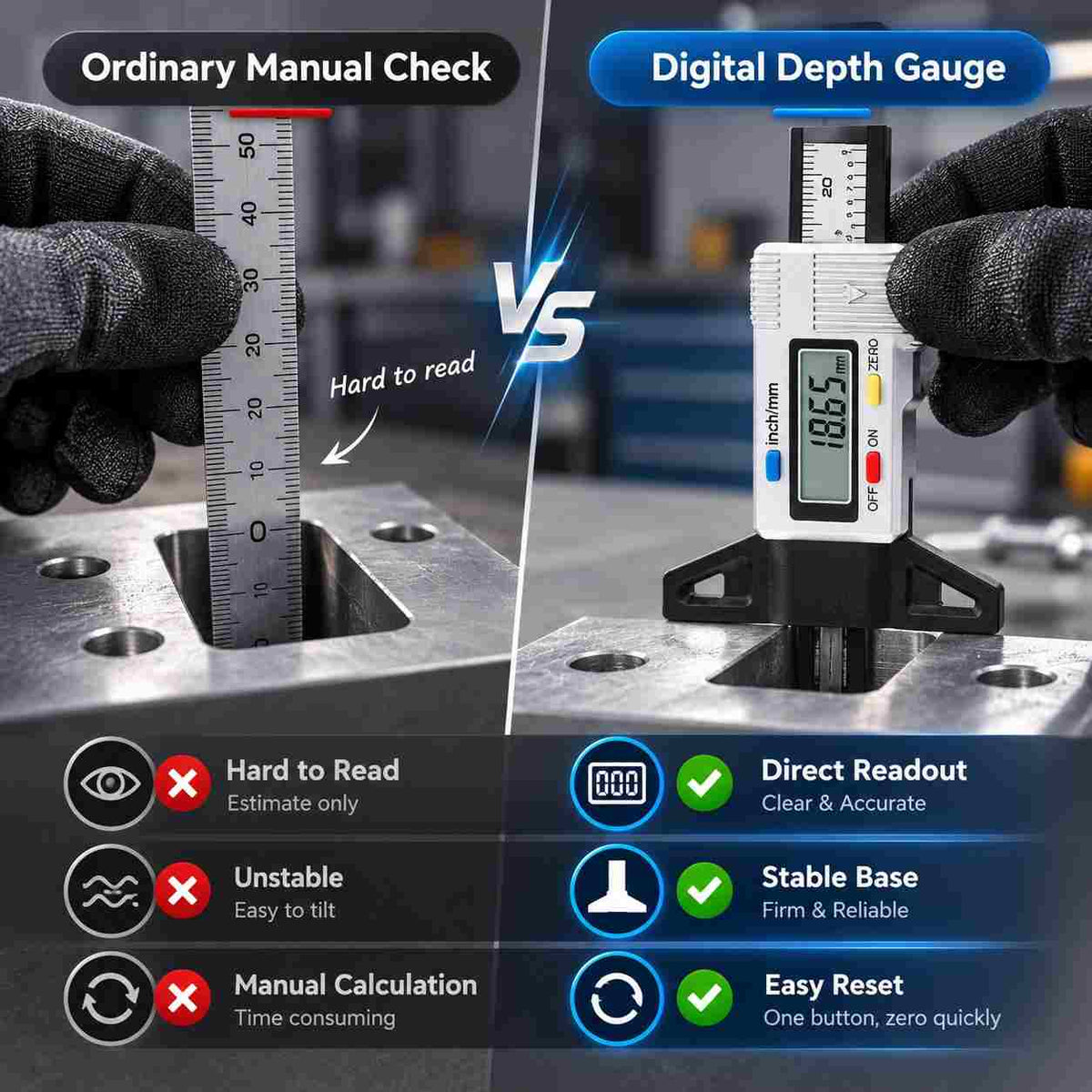Implemental Digital Depth Gauge - 1