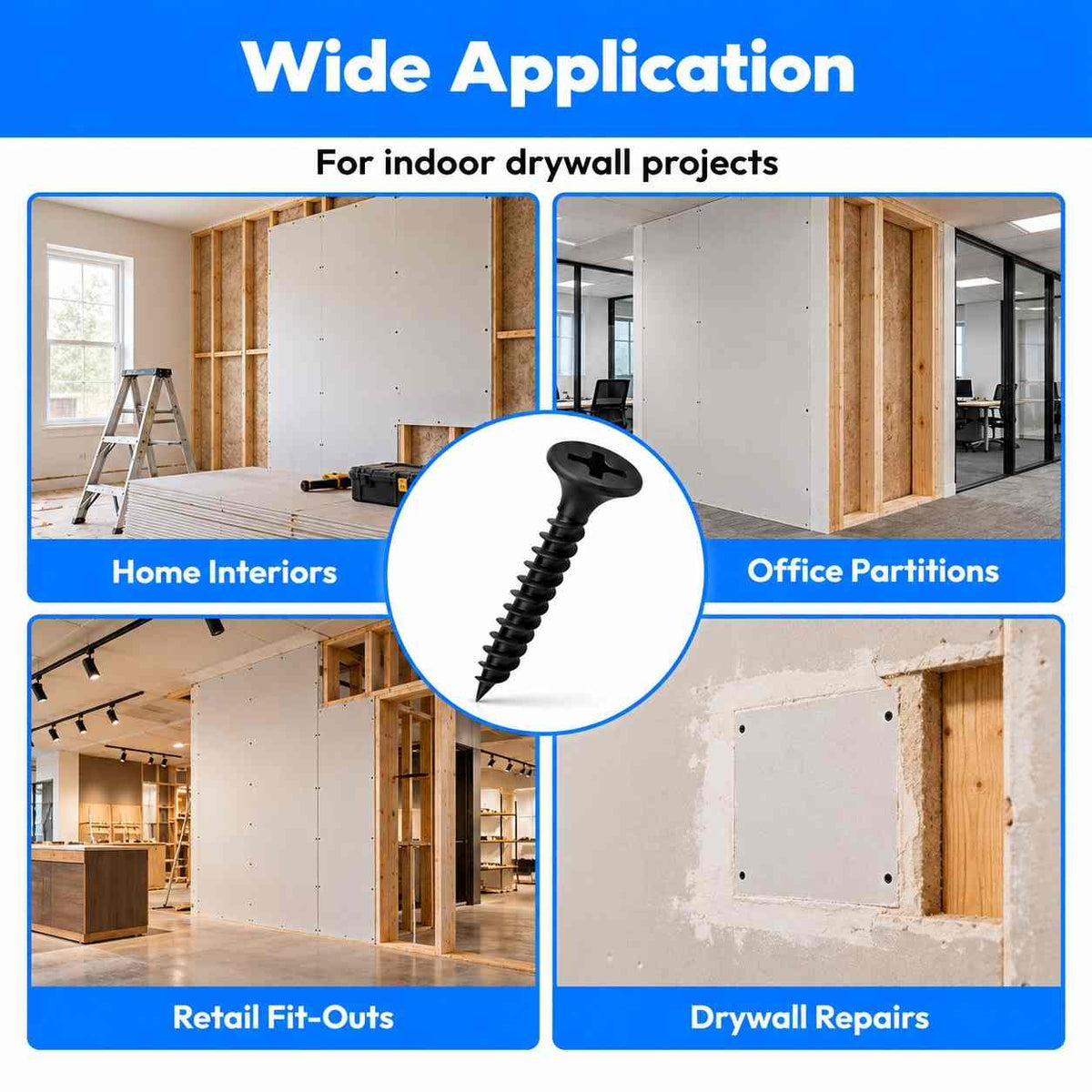 Dry wall Screws-6 X 32MM-Pack of 200Pcs