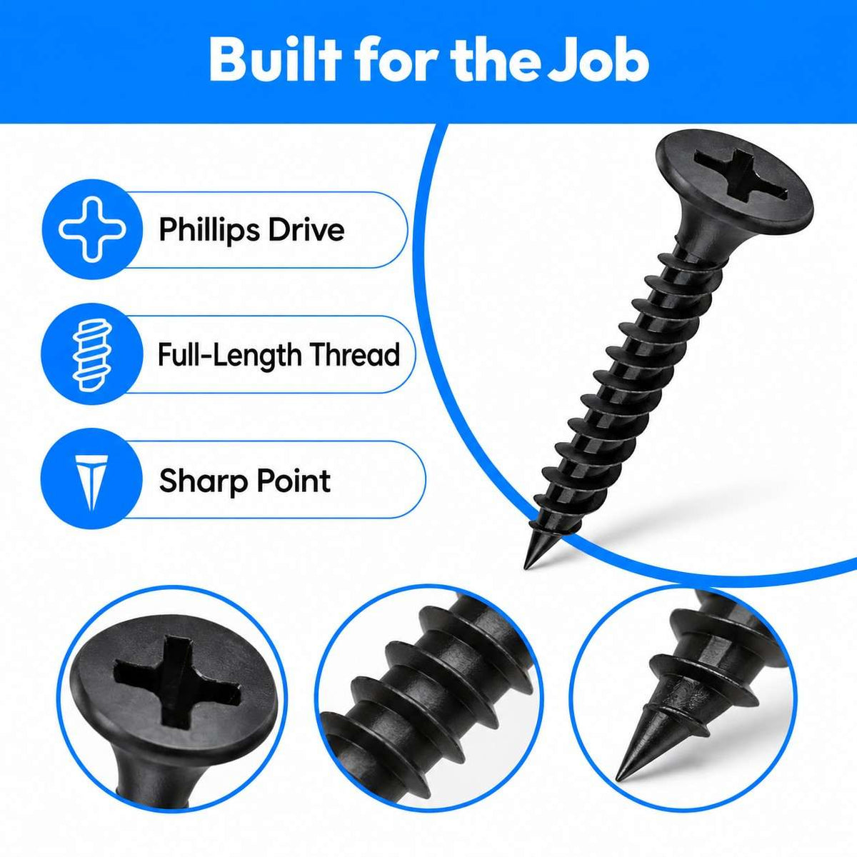 Dry wall Screws-6 X 32MM-Pack of 200Pcs