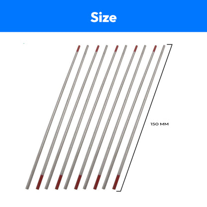 Electrode Head Tungsten Rod Needle-10Pcs-Red