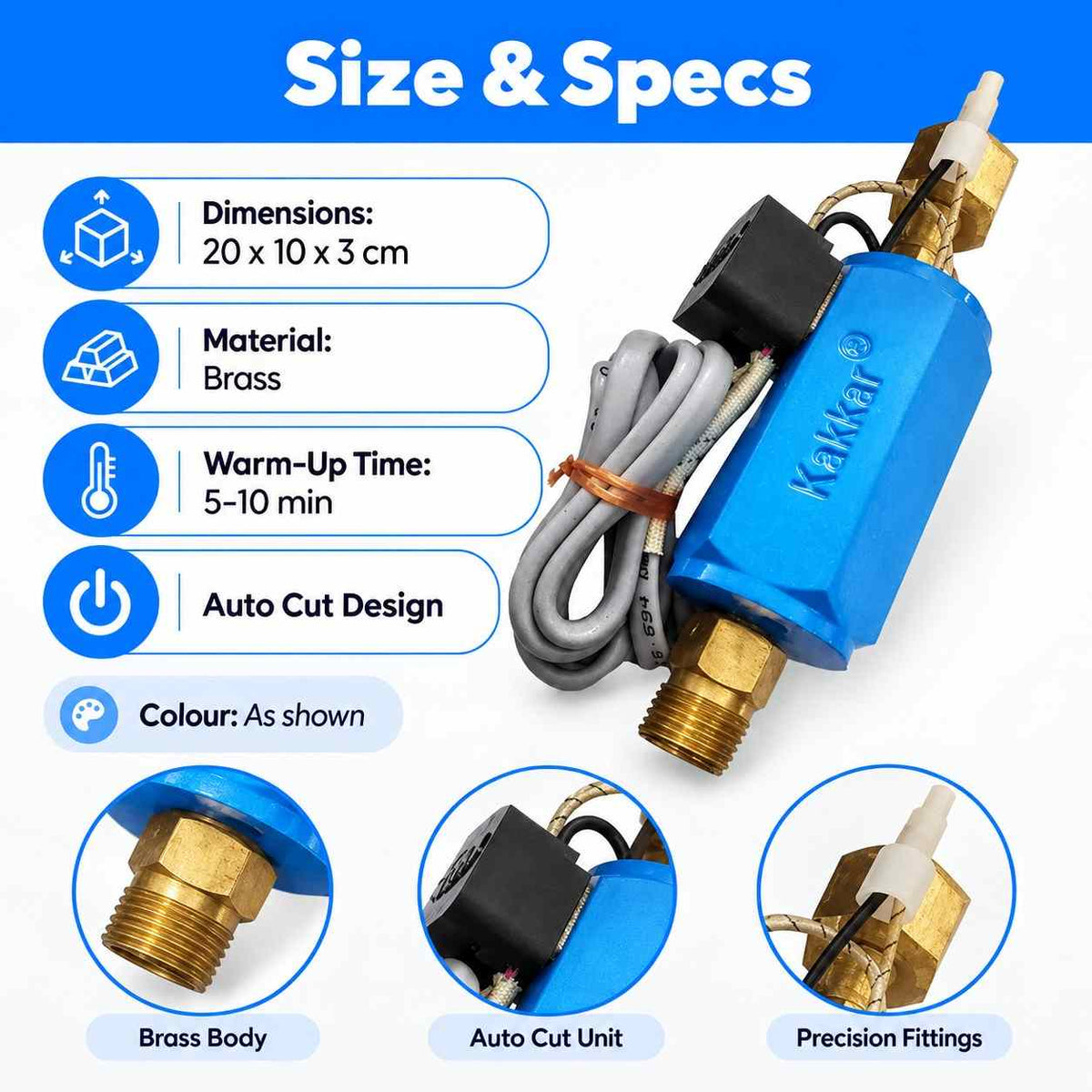 Fireweld Co-2 Heater Auto Cut Brass Body