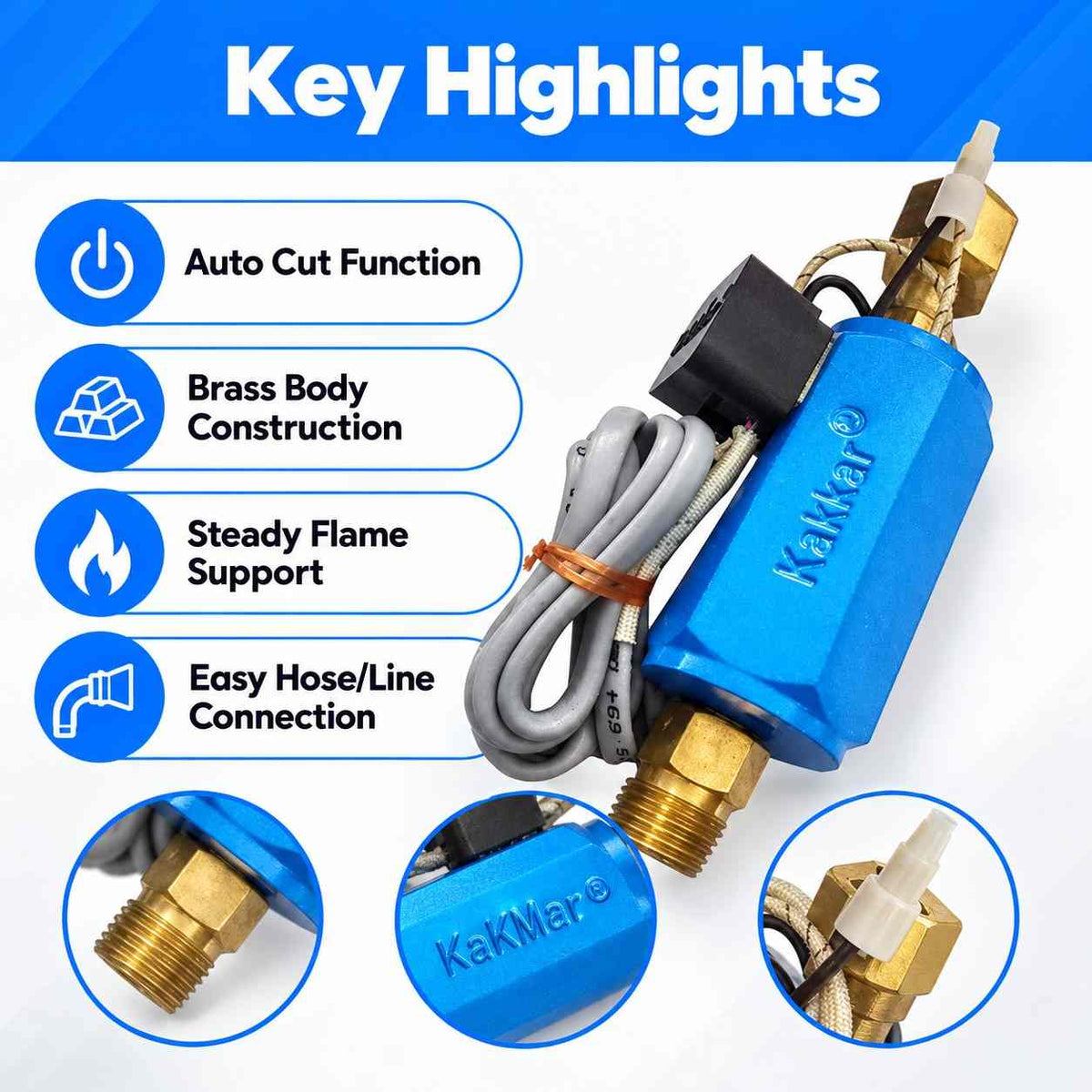 Fireweld Co-2 Heater Auto Cut Brass Body