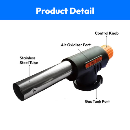 Flame Gun with Trigger Gas Torch Flamethrower