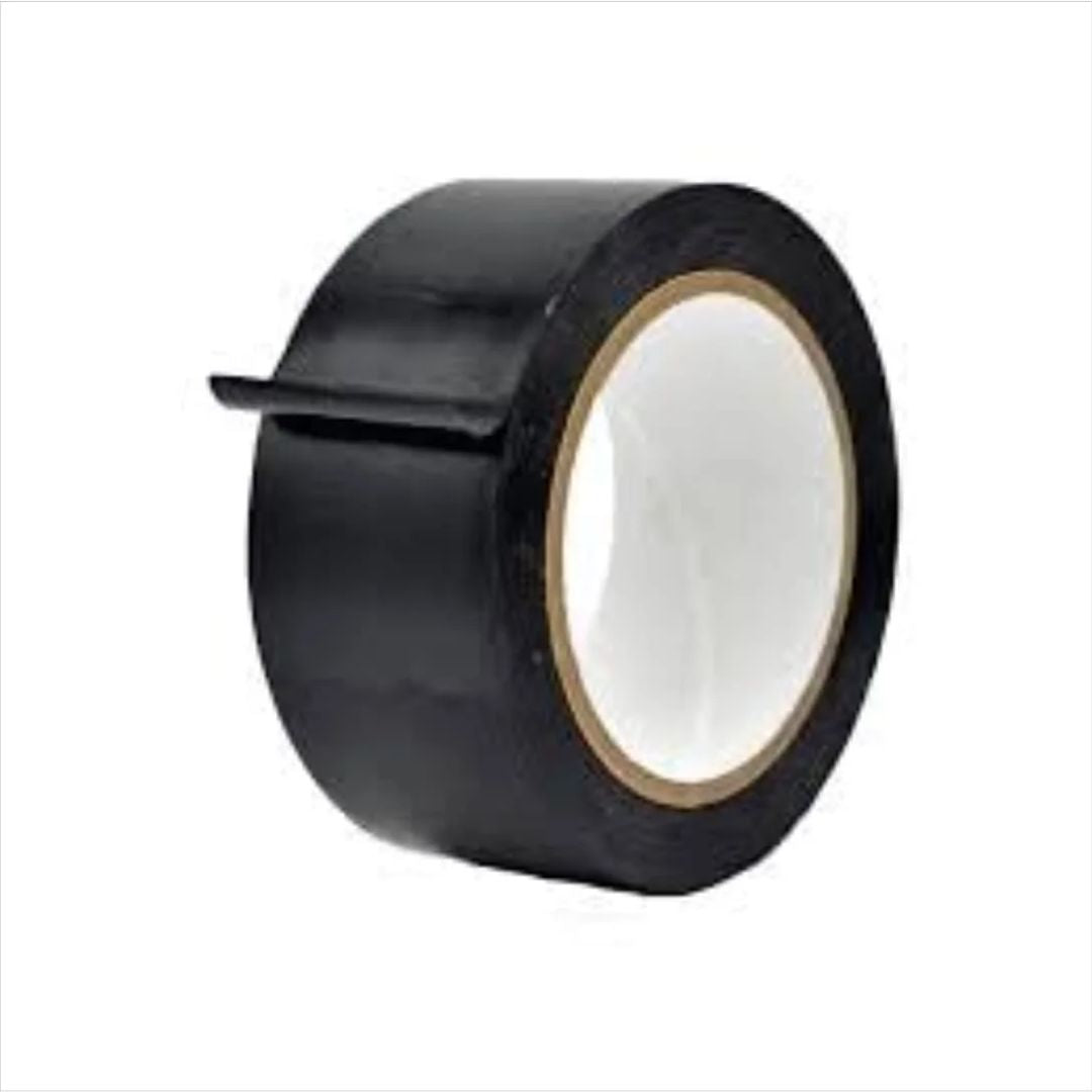 Self Adhesive Floor Marking Tape Black 2" Widex25mtrs
