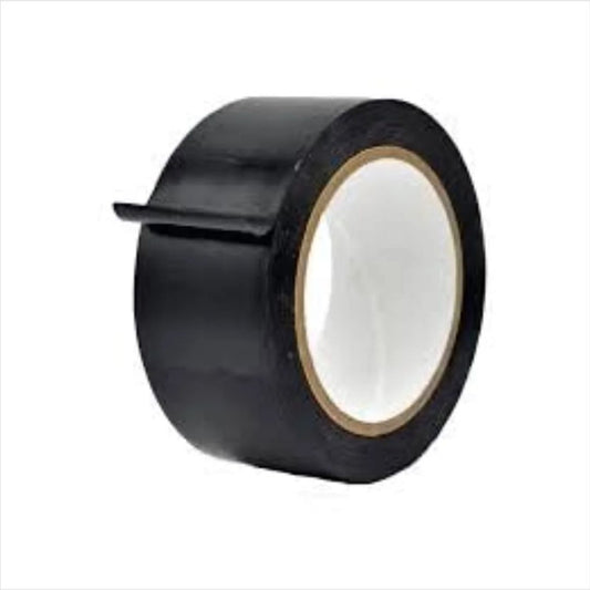 Self Adhesive Floor Marking Tape Black 2" Widex25mtrs
