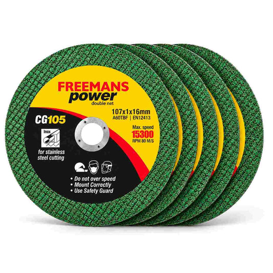 Freemans Power Iron Cutting Wheel 107x1x16mm (Pack of 5)