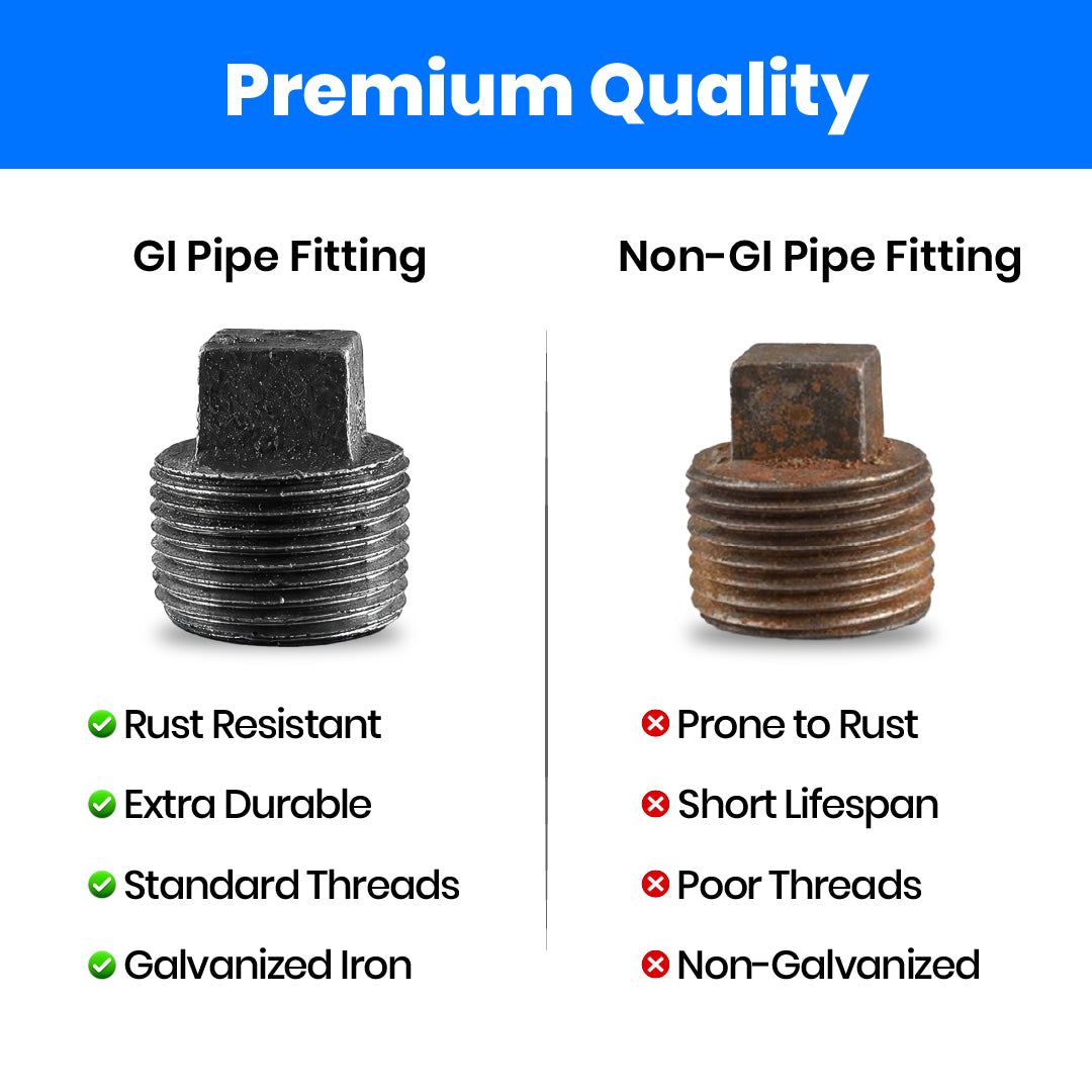 GI Pipe Fitting-Set of 2