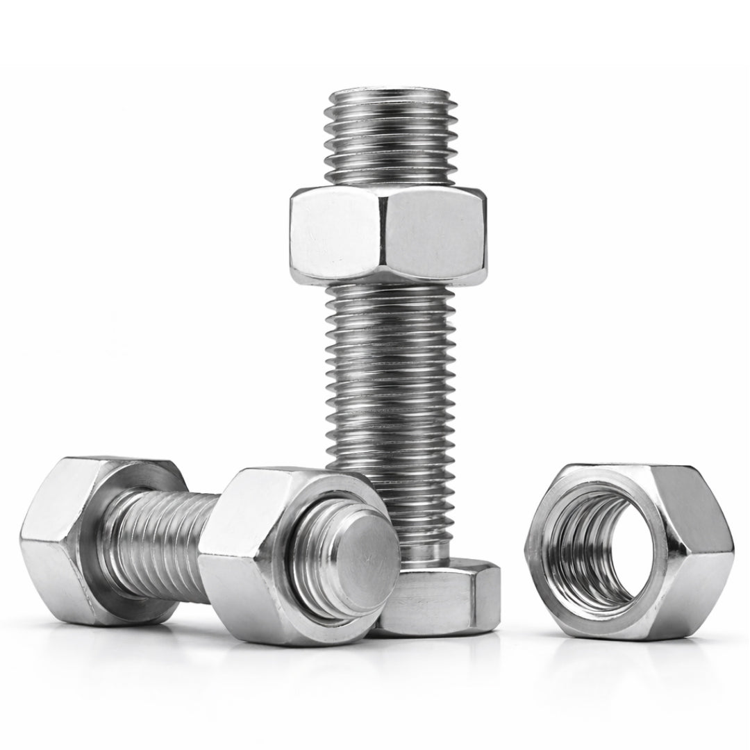 GI Hex Head bolt With Nut-12MM * 125MM (Pack of 50)