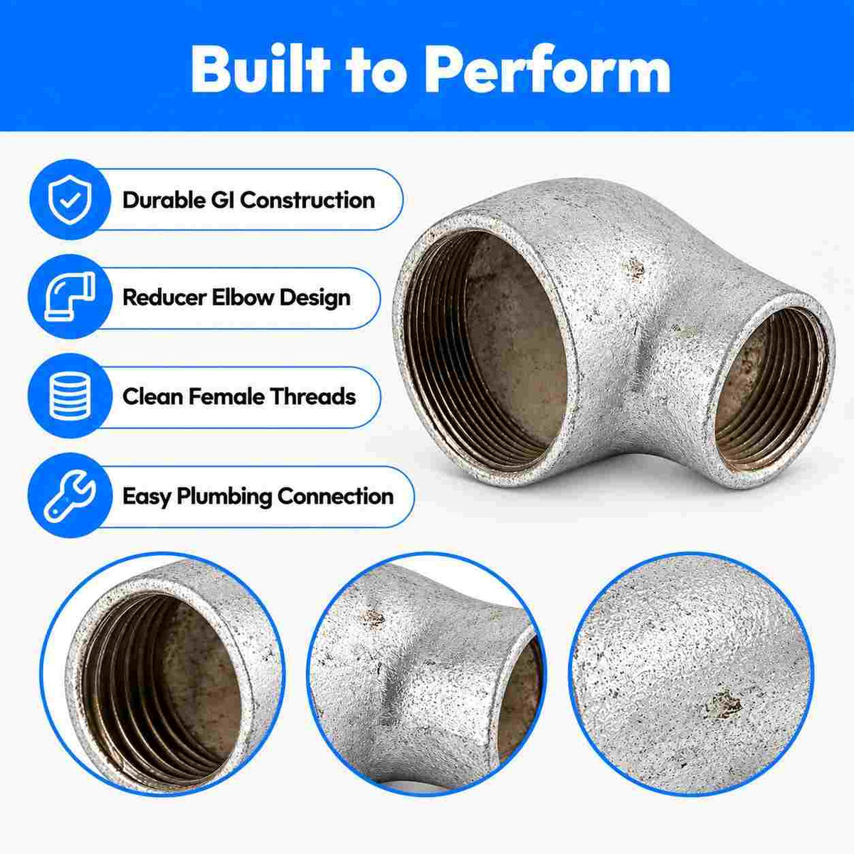 GI Reducer Elbow For Plumbing Use