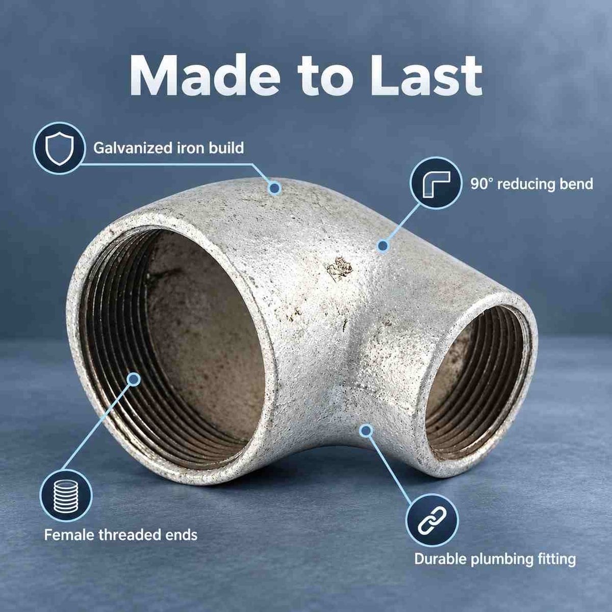 Implemental GI Reducer Elbow For Plumbing Use - 1