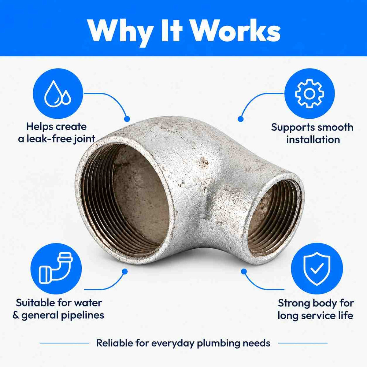 GI Reducer Elbow For Plumbing Use