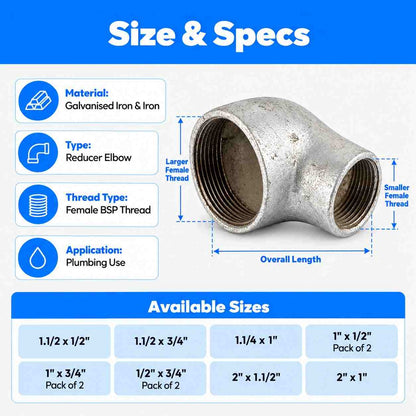 GI Reducer Elbow For Plumbing Use