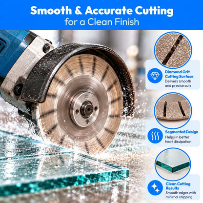GLASS CUTTING BLADE 4"x100mm Diamond Saw Blade Disc