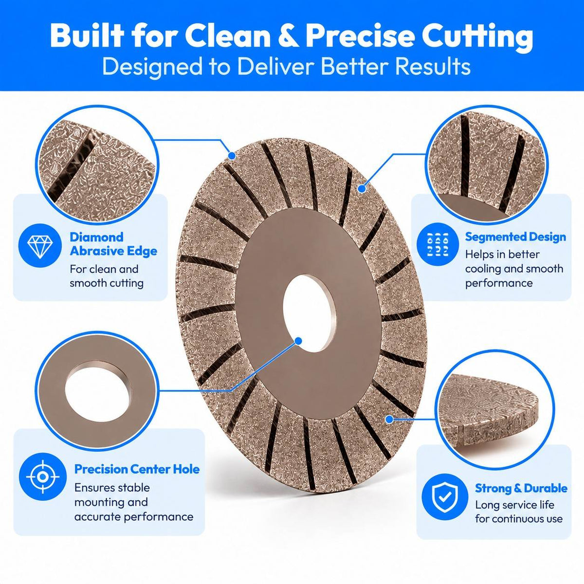 GLASS CUTTING BLADE 4"x100mm Diamond Saw Blade Disc