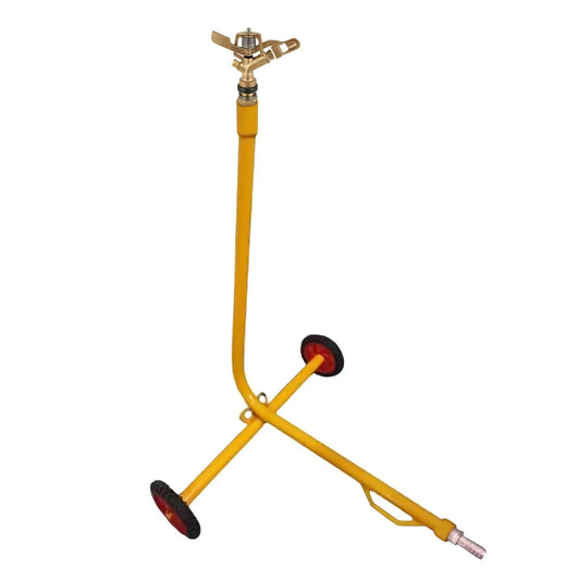 360 Degree Garden Brass Sprinkler with Stand and Wheels (Fuara)