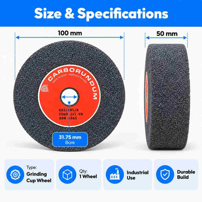 Grinding Cup Wheel Size-100x50x31.75mm