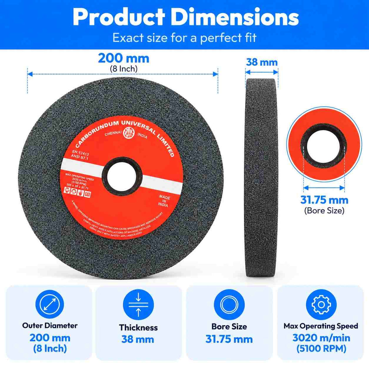 Grinding Wheel-8 Inch
