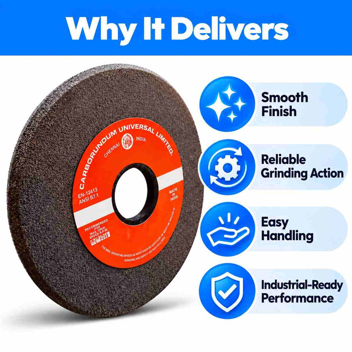 Grinding Wheel 150m x 6mm Bore Size 31.75mm C Face U30