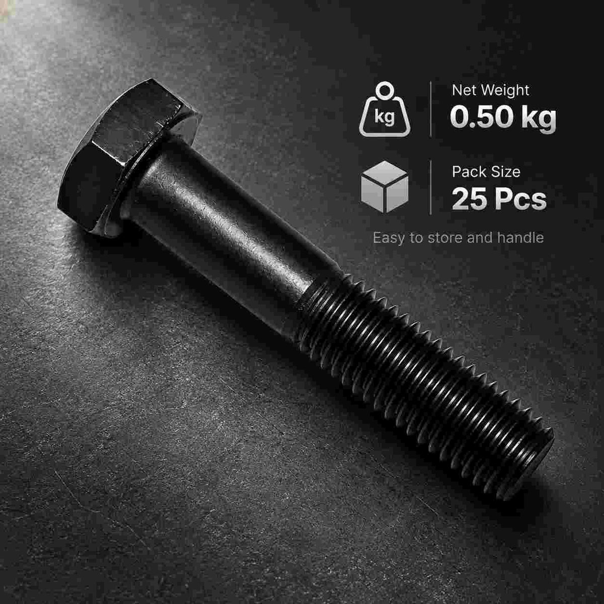 H.T Hex Bolt-5x30MM-25Pcs