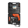 Hammer Drill Machine & Hand Tool Kit- 550Watt-13mm-100pcs