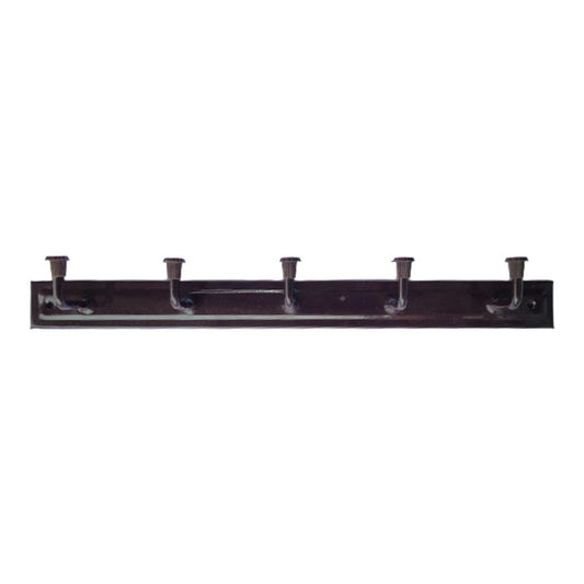 Implemental Metal 5 Hook Door-Wall Cloth Hanger with Screws-Set of 2 - 1