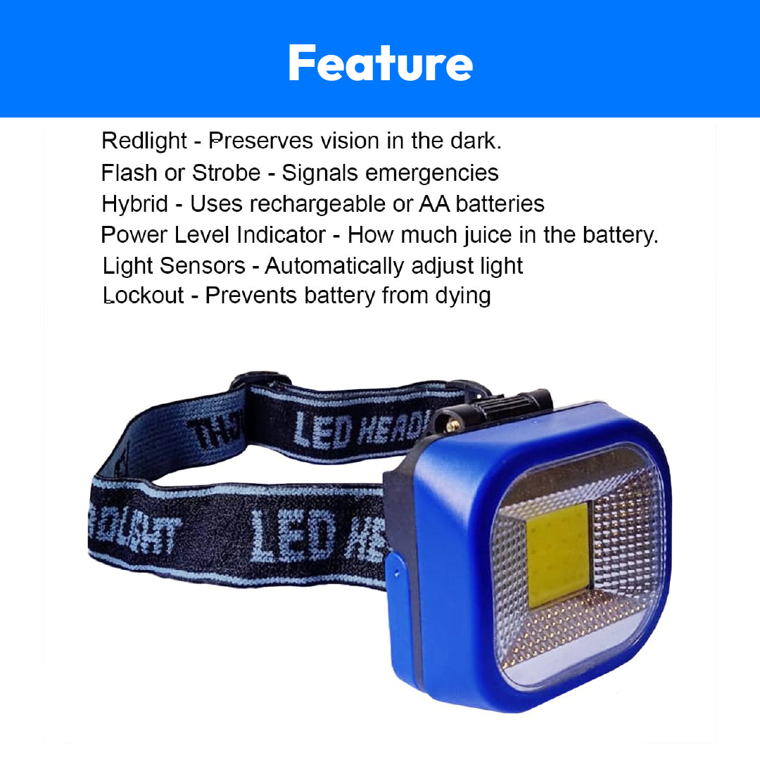 Camping Trekking Jogging Headlight Cycling