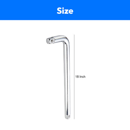 Hex L Socket Handle 18 Inch 1/2 Inch Sq Drive