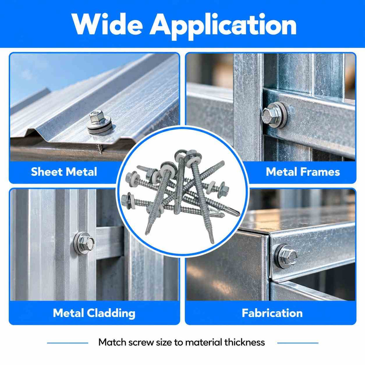 Hex Head Self drilling Tapping Screws Gotti Pech