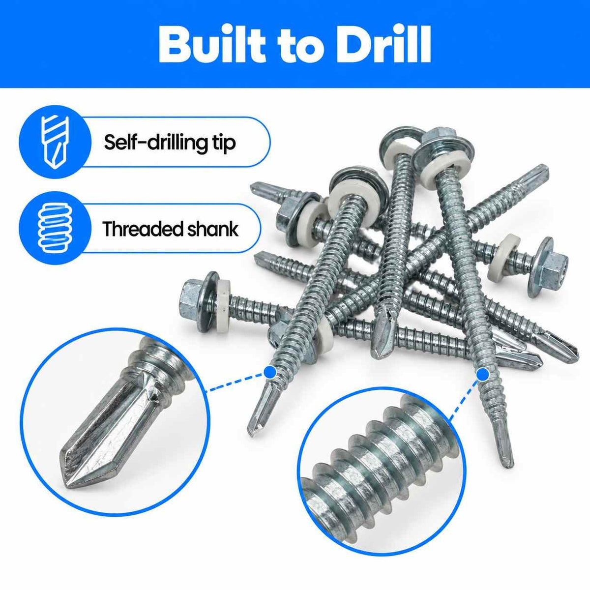 Hex Head Self drilling Tapping Screws Gotti Pech