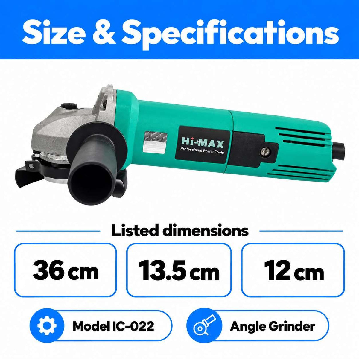 Hi-MAX Angle Grinder IC-022