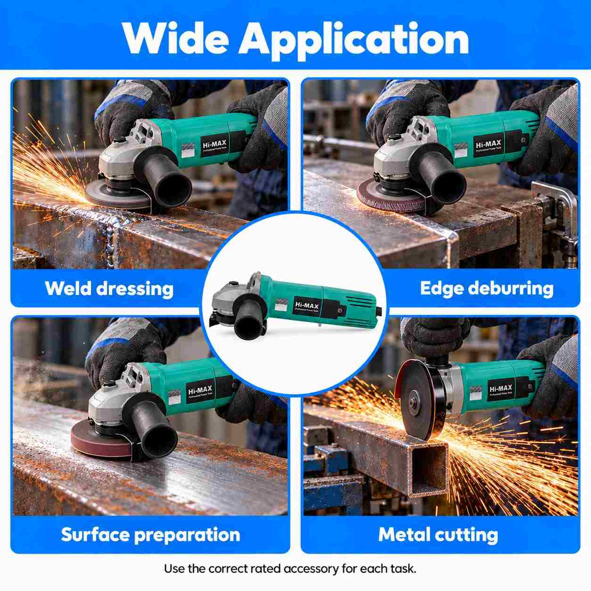 Hi-MAX Angle Grinder IC-022