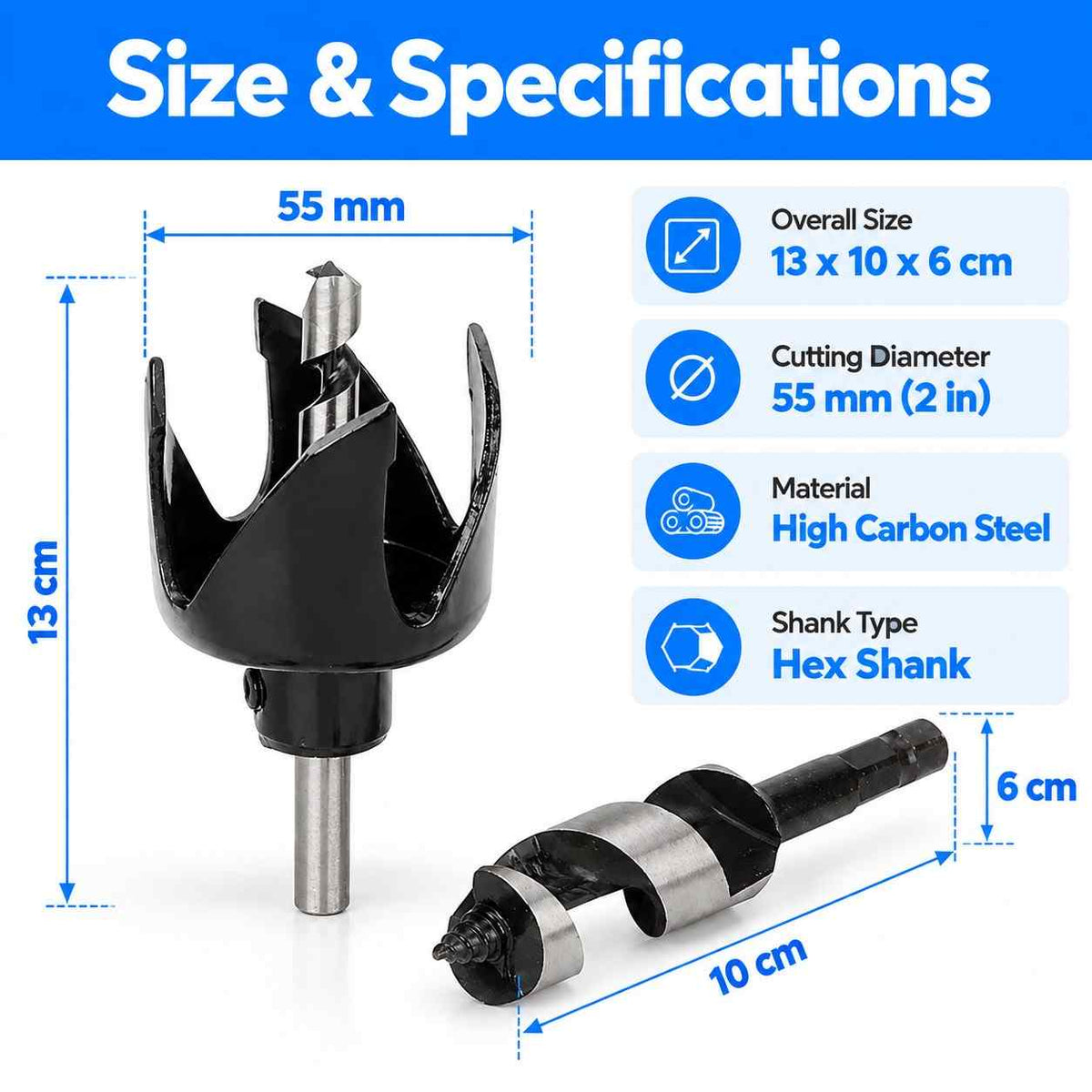 Hole Saw Drill Cutter-2-55mm