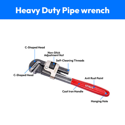Venus Iron Pipe Wrench-14 inch