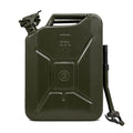 Heavy Duty Steel Jerry Can, 20 Litre Fuel Container, Military Green,