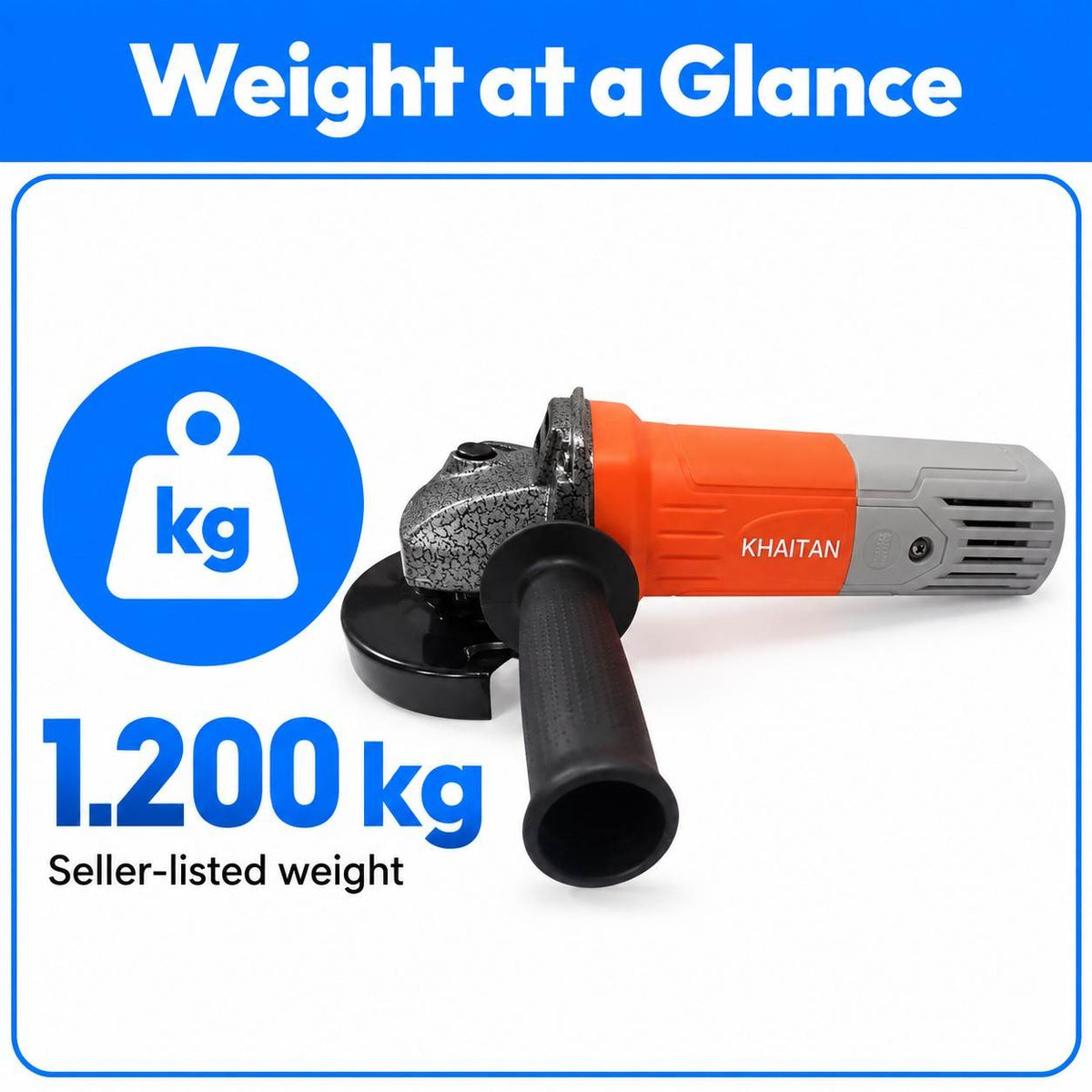 KHAITAN Power Angle Grinder KI AG4 100MM 950W