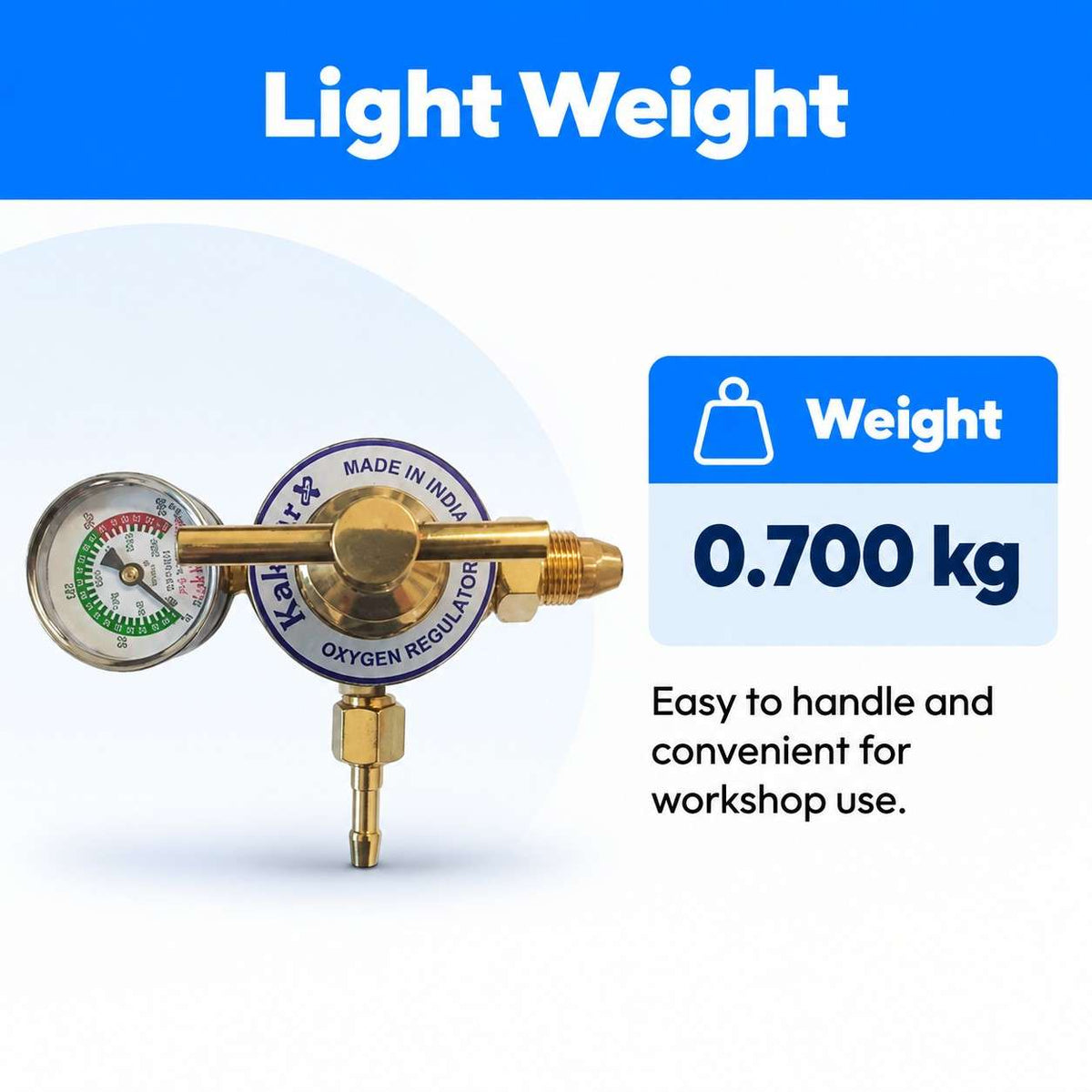 Kakkar Single Stage Gauge Oxygen Gas Pressure Regulator