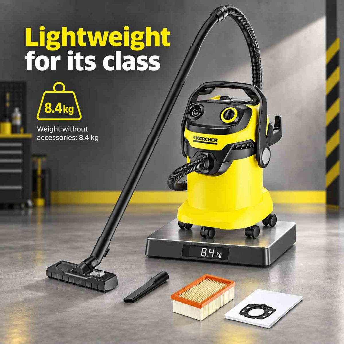 Implemental Karcher Wet & Dry Vacuum Cleaner WD-5 EU - 1