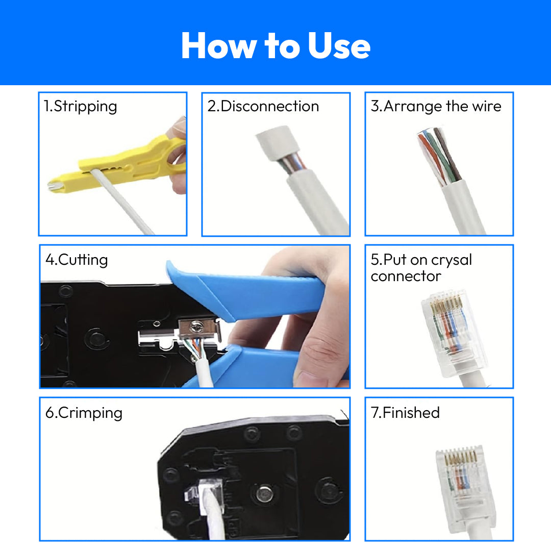 Cable Crimping Tool LAN Cutter RJ45/ RJ11