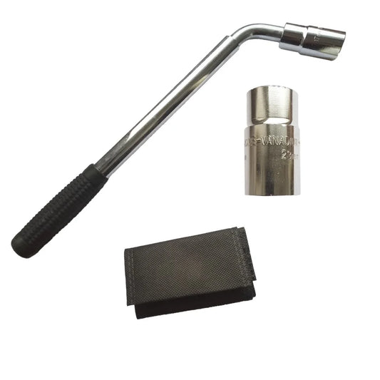 L HANDLE WITH SOCKET Size 17mm, 19mm, 21mm, 23mm, (Length 320-500mm)