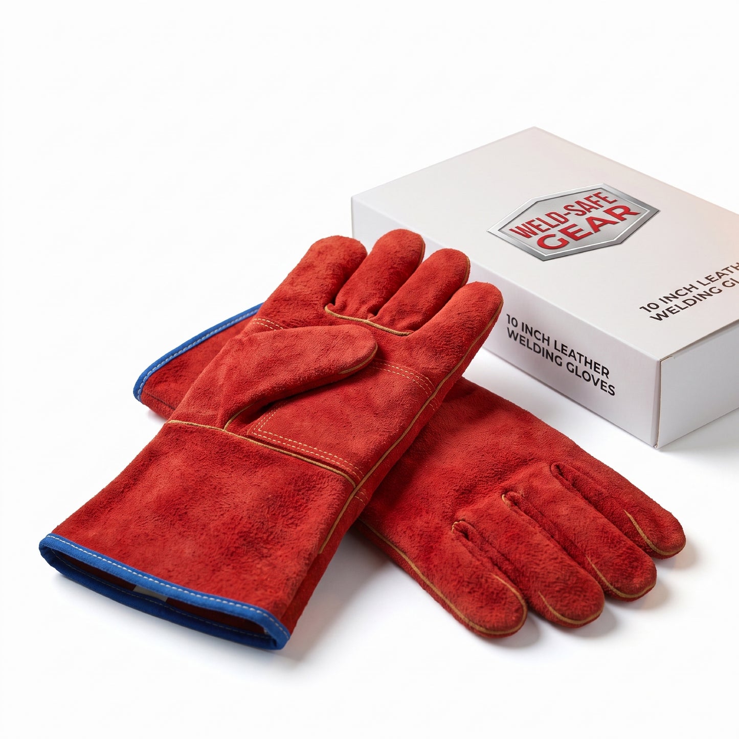 Leather Welding Safety hand Gloves 10Inch