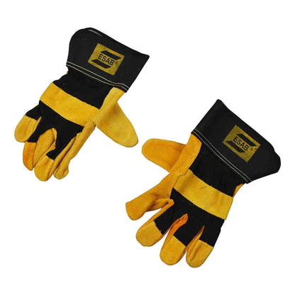 Leather hand gloves size-10"