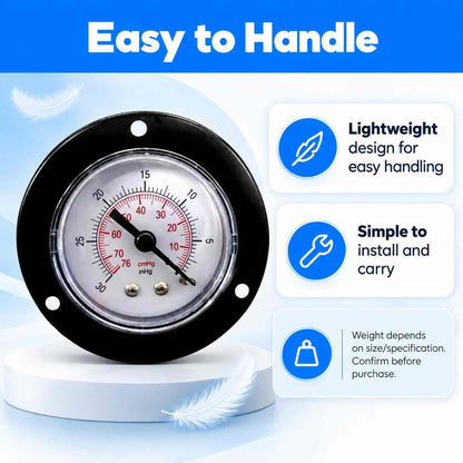 M.S Pressure Gauge Back Connection-150 PSI-4Inch