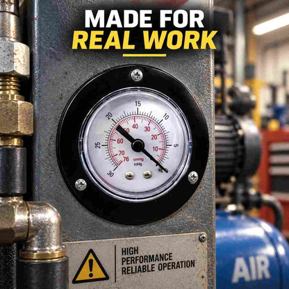 Implemental M.S Pressure Gauge Back Connection-150 PSI-4Inch - 1