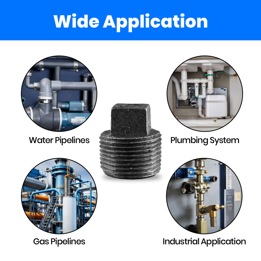 MS Male Plug Pipe Fitting Threaded BSP Pipe Fitting