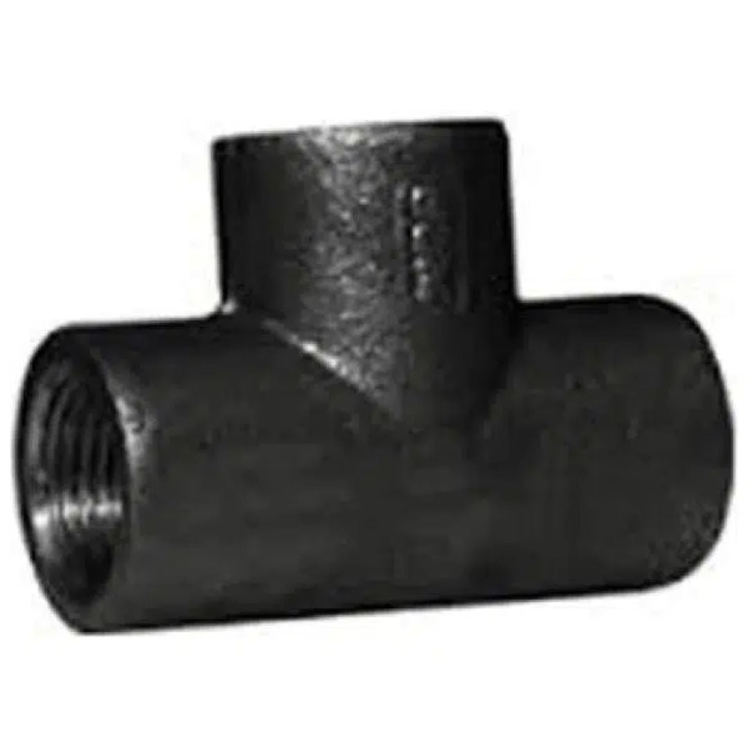 MS Tee Fitting Pipe Threaded BSP Forged